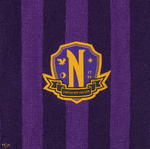 Wednesday Scarf Nevermore Academy Purple - CR1071