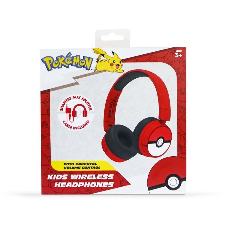 Pokemon Pokeball Kids Wireless Headphones - PK1000