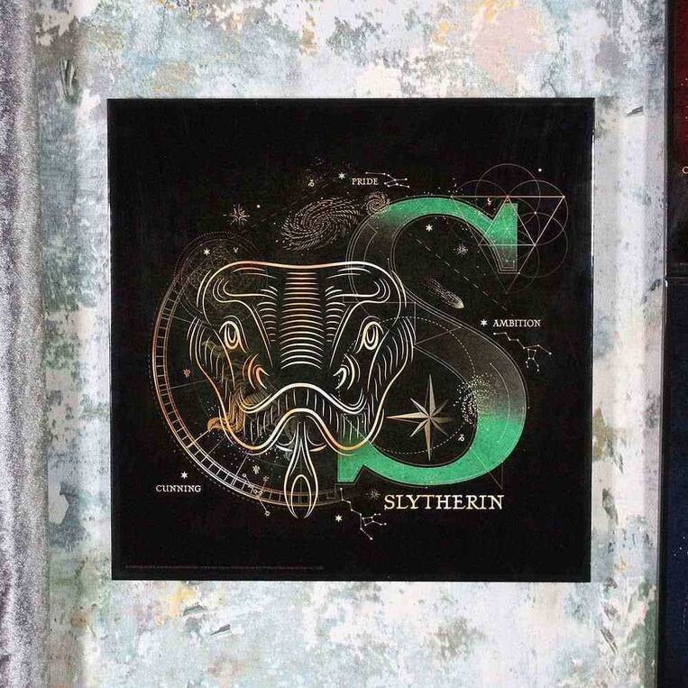 Harry Potter - Slytherin Celestial Crystal Clear Resin/MDF 32 x 32 - B5637T1