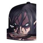 Attack on Titan Snapback Cap Eren Jaeger Titan Black - BA713474ATT