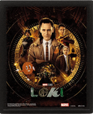 Marvel Loki (Glorious Purpose) 3D Lenticular Poster (Framed) 26 x 4cm - EPPL71496