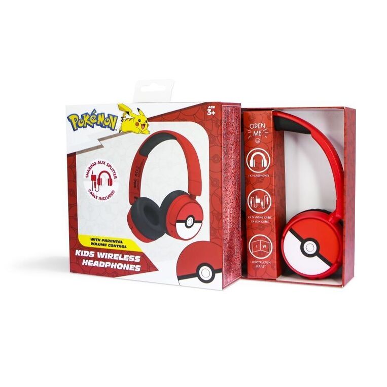 Pokemon Pokeball Kids Wireless Headphones - PK1000