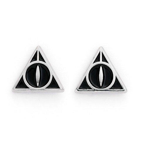 Harry Potter Silver Plated Earrings Set Platform 9 ¾, Hedwig Owl & Deathly Hallows - EWE0107