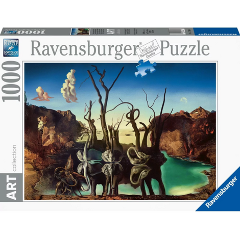 Ravensburger Παζλ 1000 Τεμ.Dali: Κύκνοι Που Αντικατοπτρίζουν Ελέφαντες - 05-17180