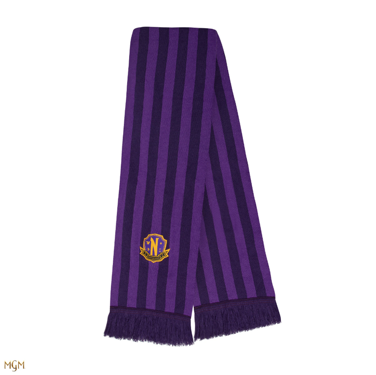 Wednesday Scarf Nevermore Academy Purple - CR1071