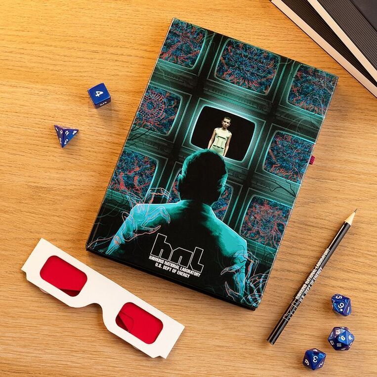 Stranger Things Hawkins Lab Colour Change Notebook and Pencil CDU 12 - PP9878ST