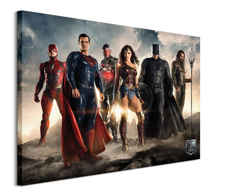 DC Comics Justice League Movie Teaser Canvas Print 60x80 - DC100104