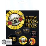 Guns N Roses Badge Pack Lyrics And Logos - BP0458