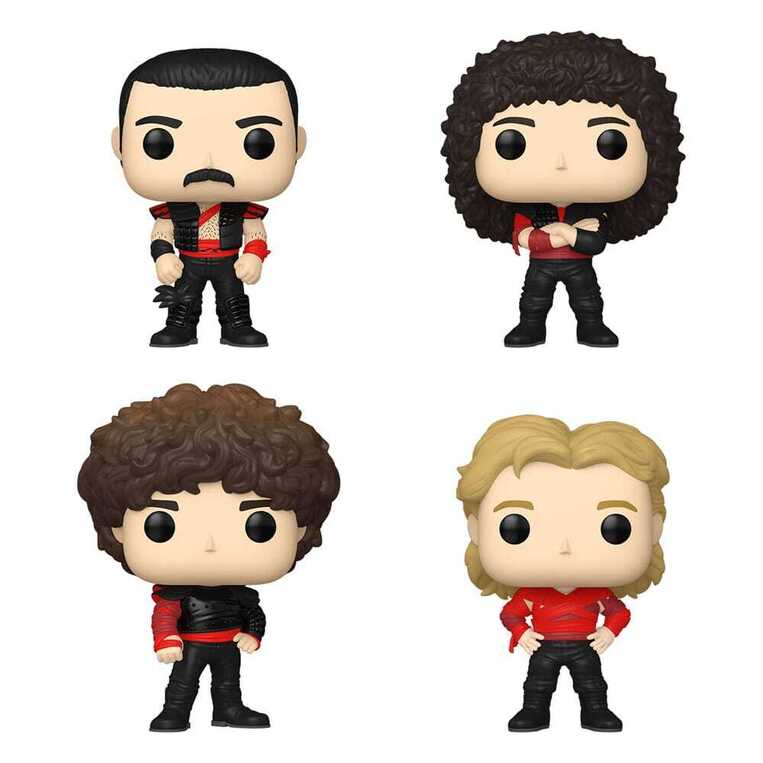 Funko Pop! Rocks - Queen - Freddie Mercury, Brian May, John Deacon, Roger Taylor 4-Pack