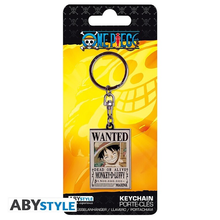 One Piece - Keychain "Wanted Luffy" - ABYKEY390