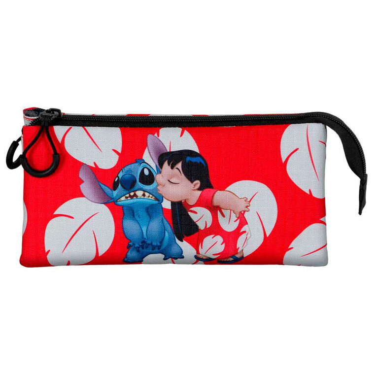 Disney Stitch Kiss Triple Pencil Case - KMN06359