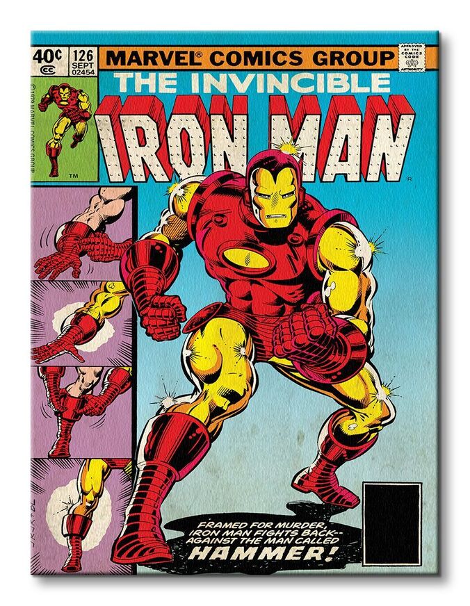 Marvel Comics Iron Man (Hammer) Canvas Print 60 x 80cm - WDC90441