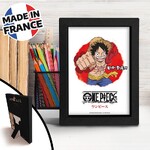 One Piece - Black Kraft Frame - Asian Art - Luffy - TGGKRA037