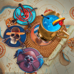One Piece Set of 4 coasters Characters 1 - CR4190