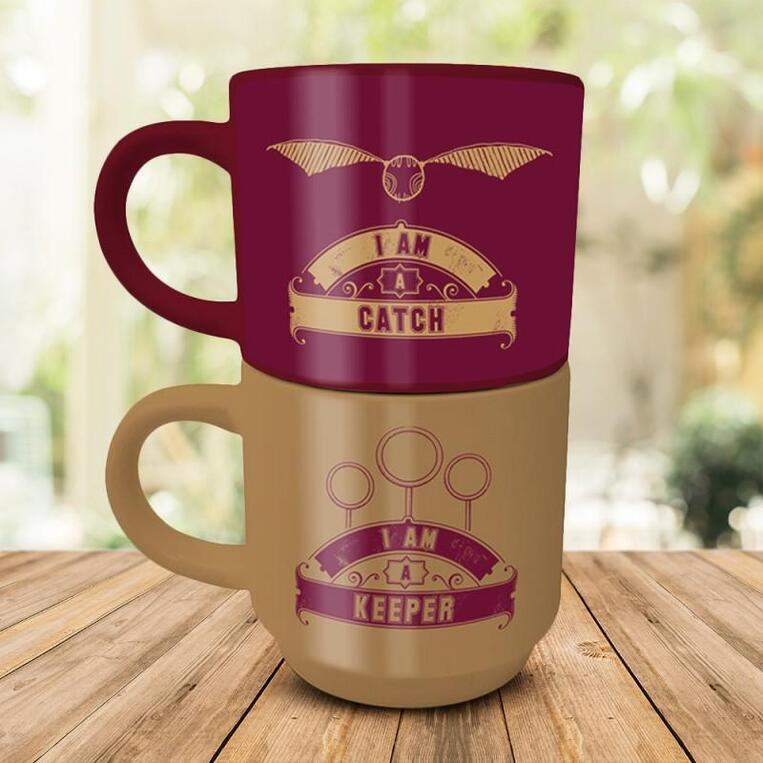 Harry Potter (Quidditch Catch & Keeper) Stackable Mug Set - GP85863