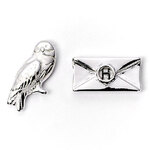 Harry Potter Silver Plated Earrings Set Platform 9 ¾, Hedwig Owl & Deathly Hallows - EWE0107