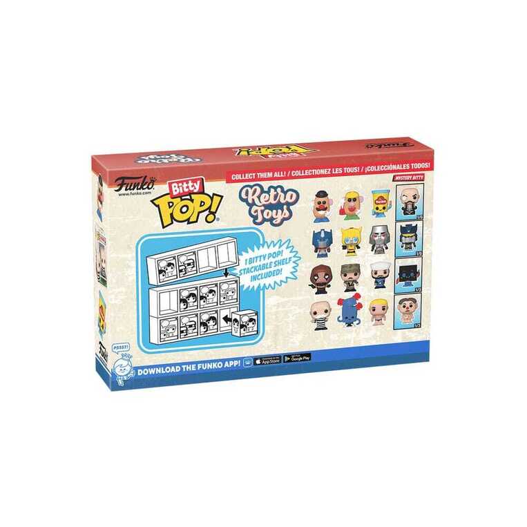 Funko Bitty POP! Retro Toys - Mr. Potato Head, Mrs. Potato Head, Play-Doh Container & Chase Mystery 4-Pack Figures