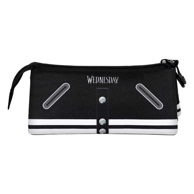 Wednesday Varsity Triple Pencil Case - KMN06148