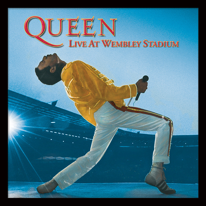 Queen (Live At Wembley) 12" Album Cover Framed Print wood 31.5 x 31.5cm - ACPPR48056