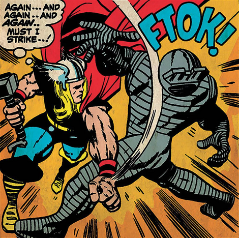 Marvel Thor (Must I Strike) Canvas 40 x 40cm - DC95394