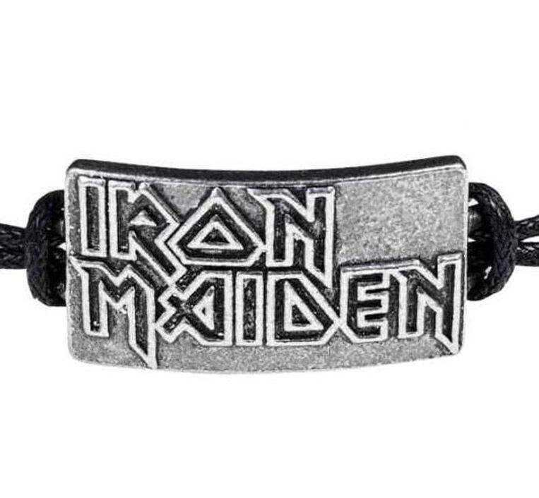 Iron Maiden Wrist Strap: Logo (Metal) - HRWL453