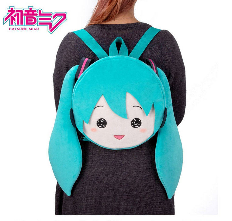 Hatsune Miku Plush Backpack Miku (light blue) - SEGA81684