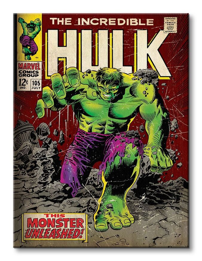 Marvel Comics Incredible Hulk (Monster Unleashed) Canvas Print 60 x 80cm - WDC90354