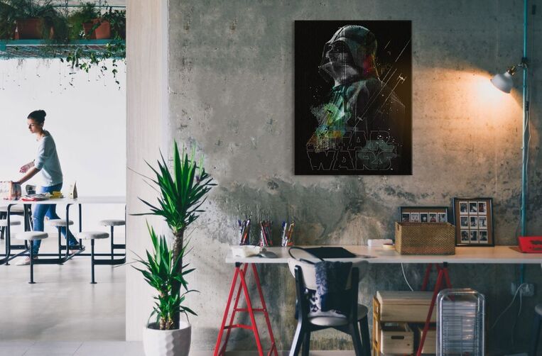 Star Wars (Darth Vader Lines) Canvas Print 60 x 80cm - WDC99777