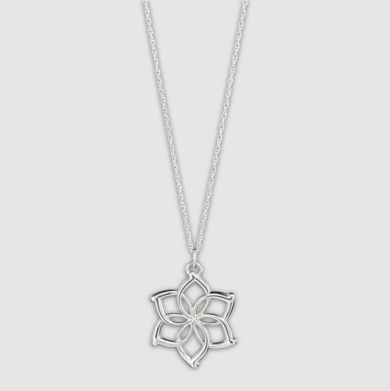 Lord Of The Rings Galadriel Flower Necklace (Sterling silver) - NN1528