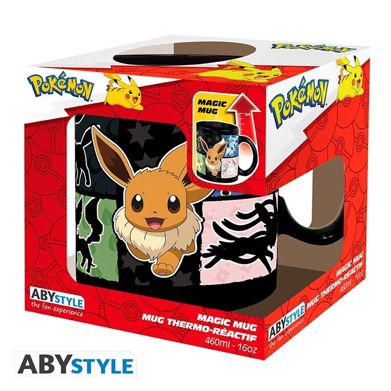 Pokemon Mug Heat Change - 460 ml ceramic - Eevee - ABYMUGA281