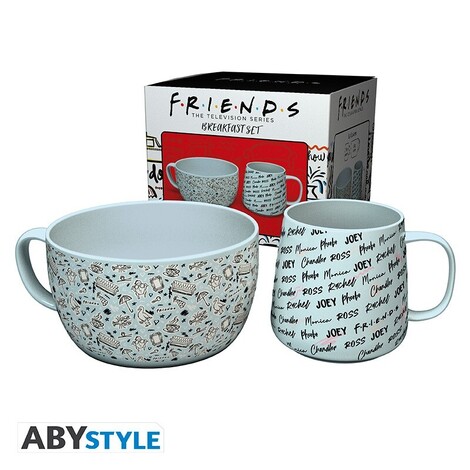 Friends - Breakfast Set Mug + Bowl - Doodle* - BS0040