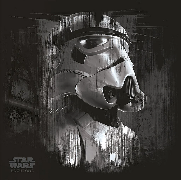 Star Wars Rogue One (Stormtrooper Black) Canvas 40 x 40cm - DC95715
