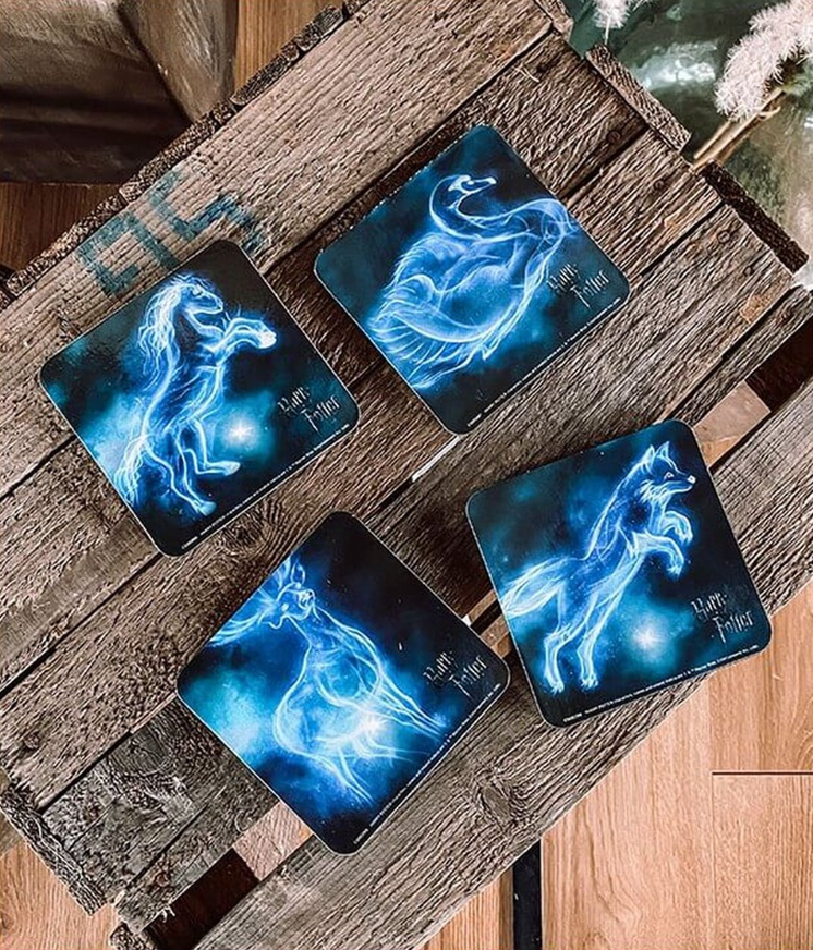 Harry Potter Coaster 4-Pack Patronus - CSP0021
