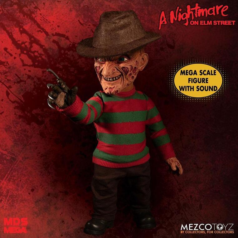 Nightmare On Elm Street Mega Scale Talking Action Figure Freddy Krueger 38 cm - MEZ25890