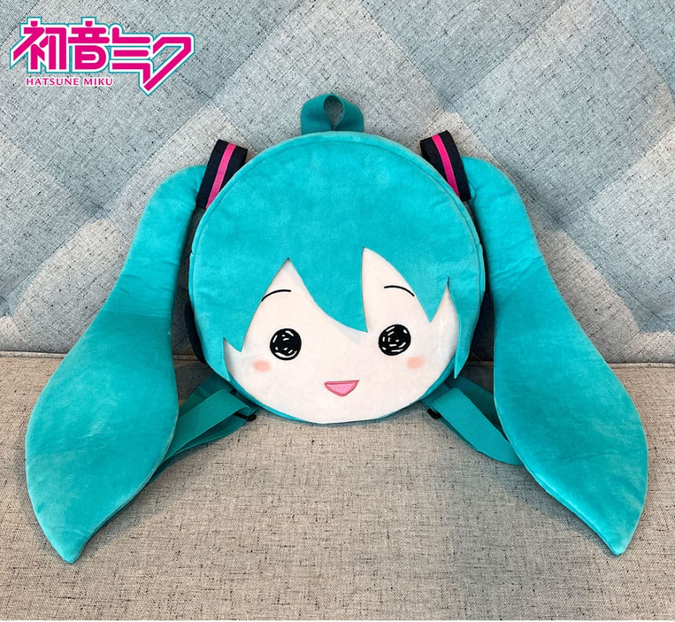 Hatsune Miku Plush Backpack Miku (light blue) - SEGA81684