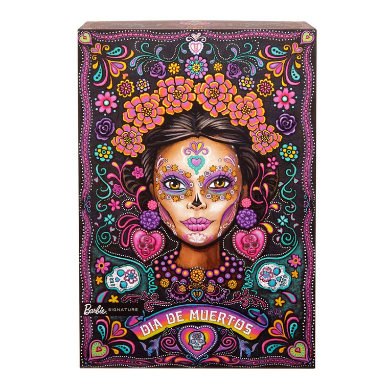 Barbie Signature Día De Muertos 2024 Collectible Doll in Ruffled Black Gown - HRM72