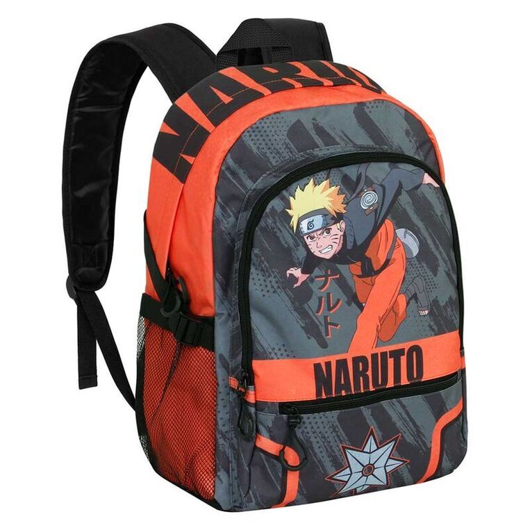 Naruto Shippuden Shuriken backpack 44cm (orange/brown) - KMN05396