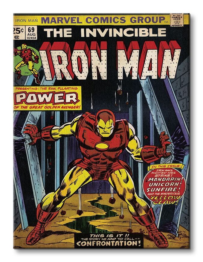 Marvel Comics Iron Man (Power) Canvas Print 60 x 80cm - WDC90440