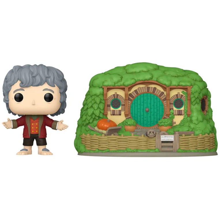 Funko Pop! Town: Lord of the Rings - Bilbo Baggins with Bag-End #39 Vinyl Figure