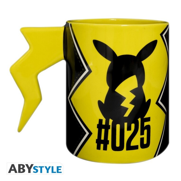 Pokemon - Mug 3d Handle - Pikachu Lightening Bolt - ABYMUGA345