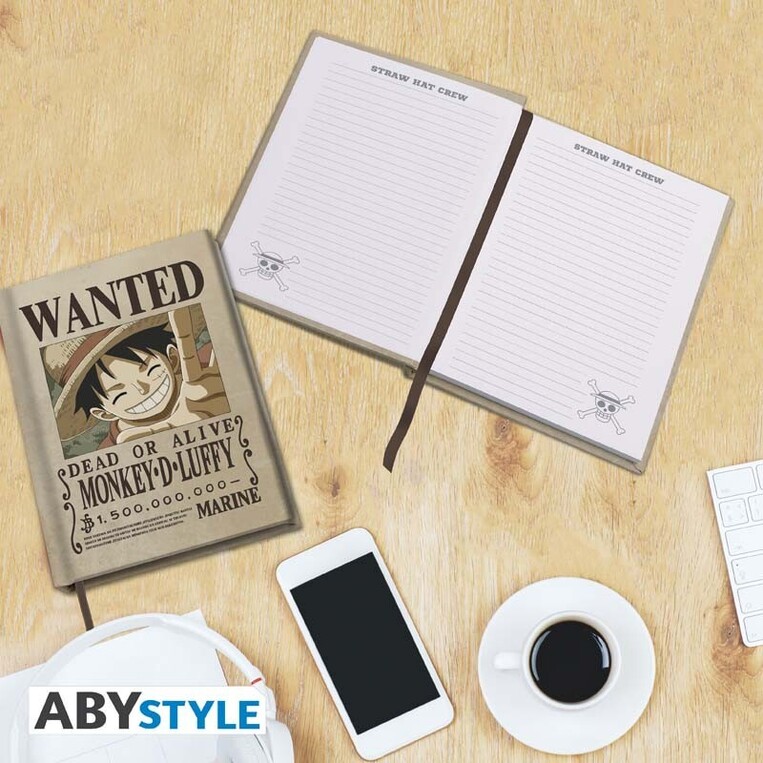 One Piece - A5 Notebook "Wanted Luffy" - ABYNOT111