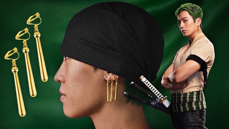 One Piece Bandana & Earing Set Zoro - CR1990