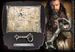 Lord Of The Rings Thorin’s Key and Map Full Size Key 36 x 32 cm (Wood and metal) - Hobbit