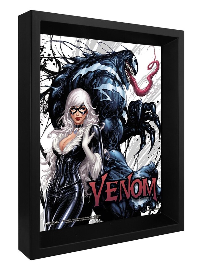 Marvel Venom (Teeth and Claws) 3D Lenticular Poster (Framed) 26 x 4cm - EPPL71271